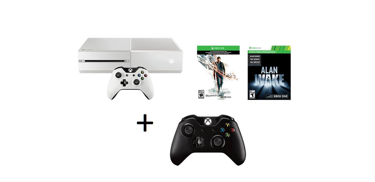 Xbox One 500 Go avec Quantum Break et 2 manettes à 319 € avec le code MSSTORE30