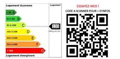 DPE QR Code bilan energétique bien immobilier