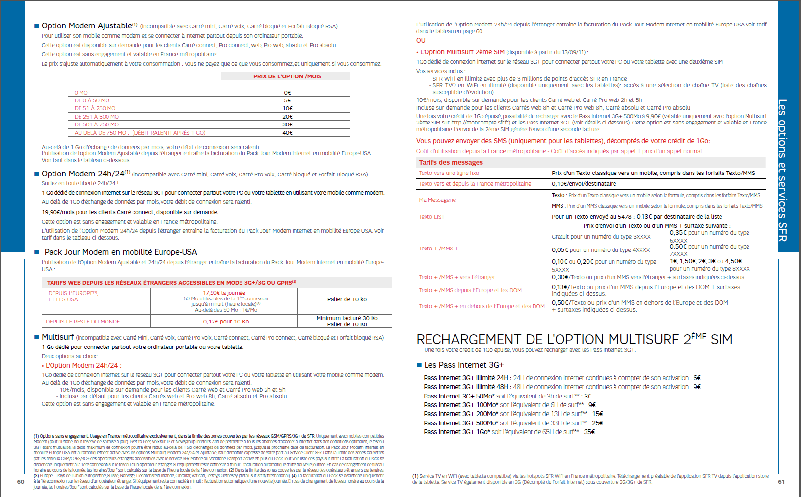 SFR Multisurf une seconde carte SIM, mais une limite à 3.6 Mbps