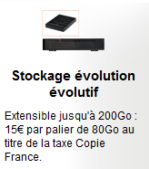 SFR boitier multimédia disque dur