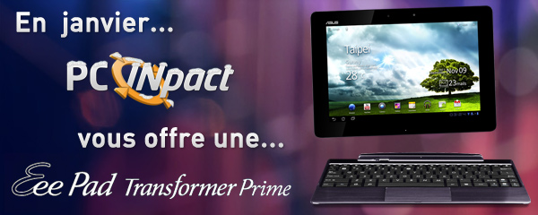 Concours Eee Pad Transformer Prime Asus Janvier 20
