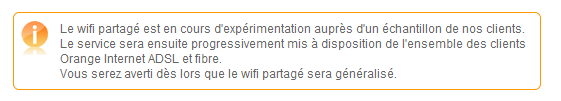 Wi-Fi partagé Orange