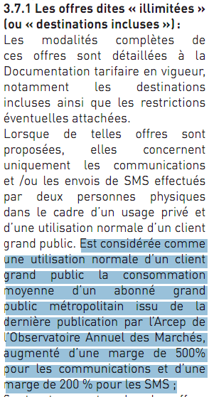 Numericable tarifs limites