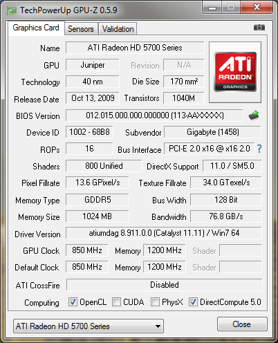 GPU-Z 0.5.9