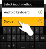 Clavier Swype