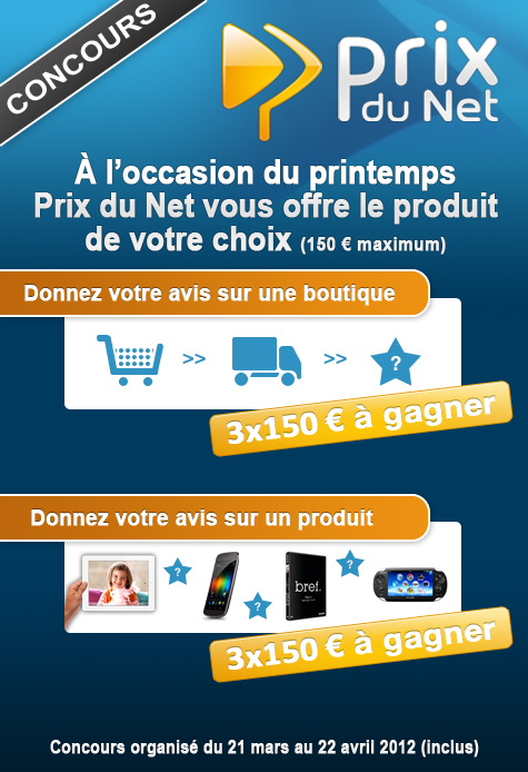 Prix du net concours printemps