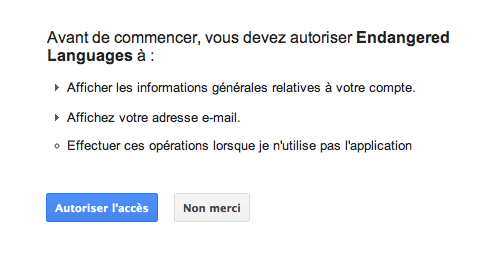 google langues danger