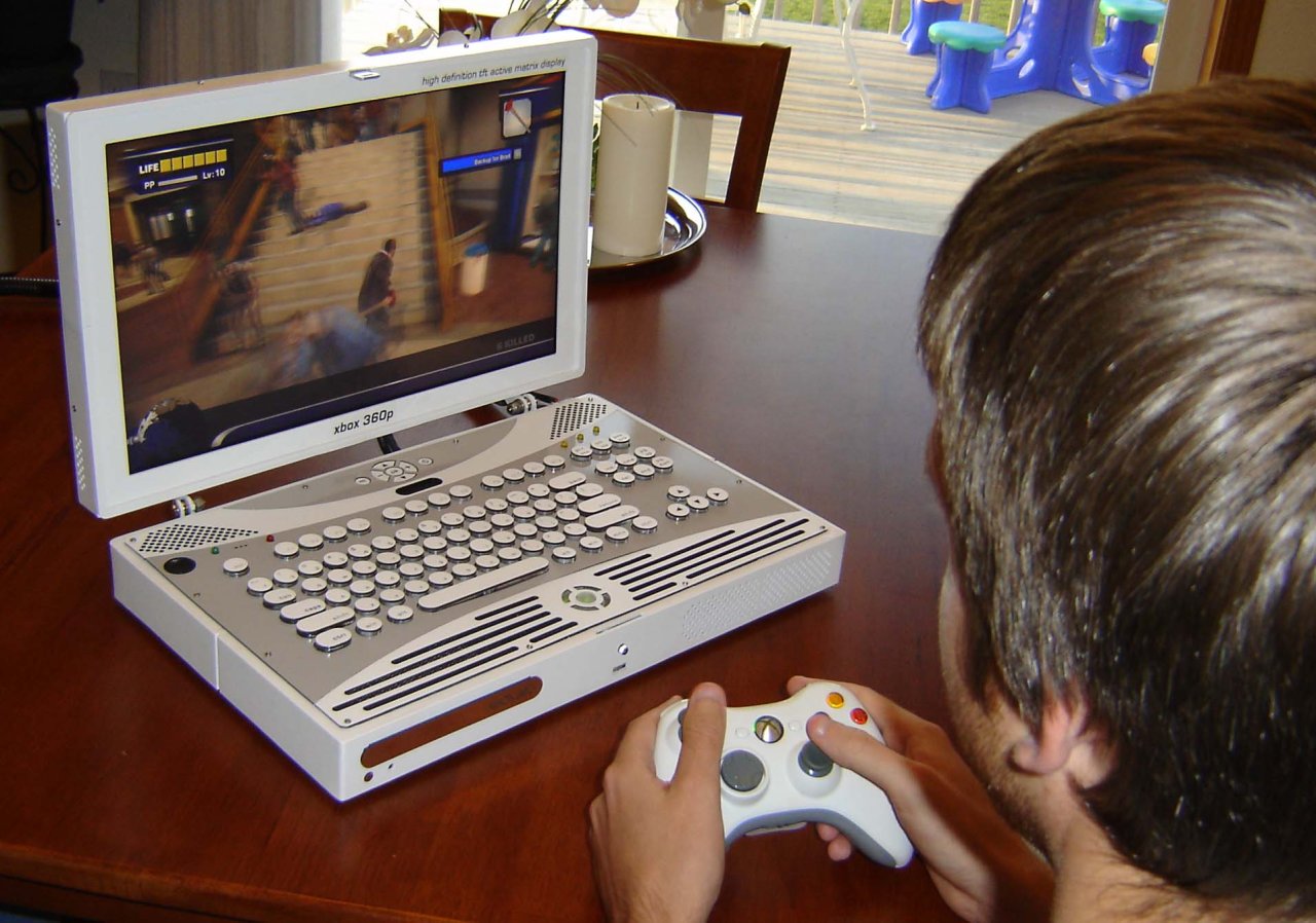 Transformer la Xbox 360 en portable il l'a fait