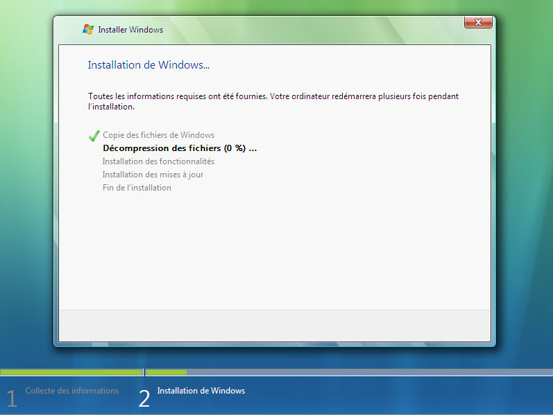 comment réinstaller windows vista à partir de la partition