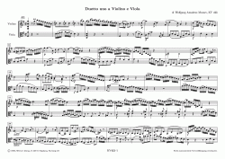 Partition musique Mozart