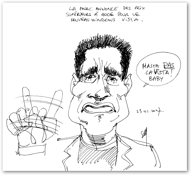 Dessin du jour : les prix de Vista, selon Schwarzenegger