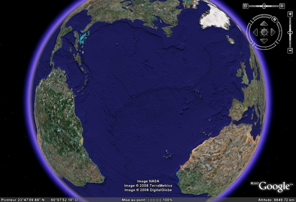 Google Ocean, déclinaison marine de Google Earth et Sky