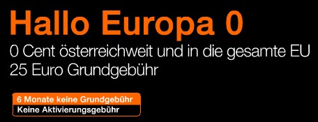 Orange ONE Autriche Hallo Europe 0