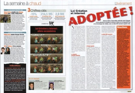 Le Film Francais 10 avril Hadopi