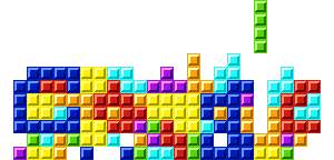 Google logo tetris