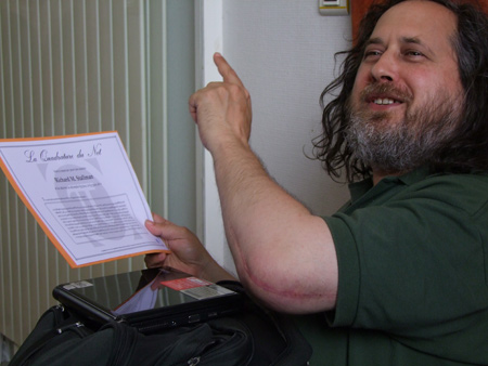 Richard Stallman CC By Sa - Valérie Dagrain