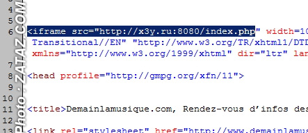 DemainLaMusique verolé iframe russie