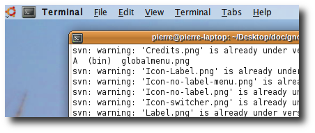 ubuntu barre menus