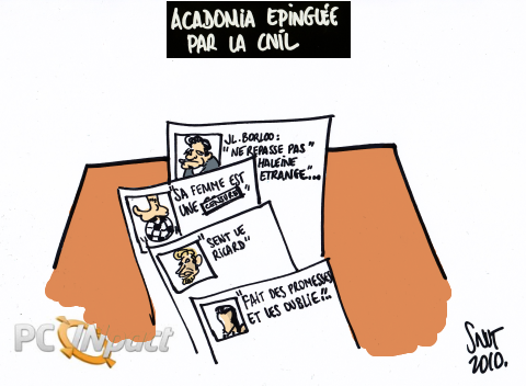 acadomia fiches fichiers CNIL