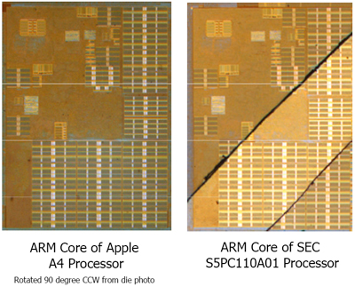 apple a4 cortex a8 samsung
