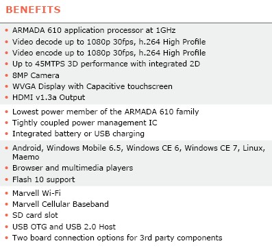 CPU ARM Marvell Armada 610