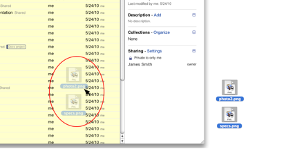 Google doc upload