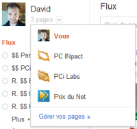 Google+ Gestion des pages