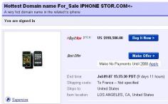 eBay iPhone