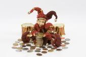 Argent dollars euros cash bouffon