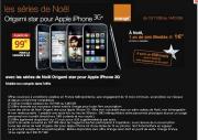 Orange Origami Star Noel Apple iPhone 3G