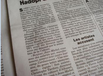 lettre tardieu albanel TF1 viré