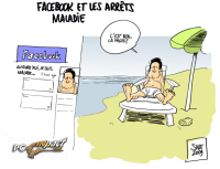 Facebook arret maladie dessin