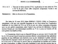 TVA taux reduit mise en demeure commission européenne