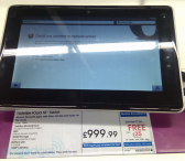 Toshiba Folio 100 en magasin Engadget