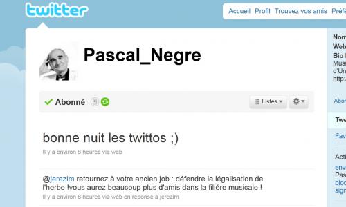 pascal nègre twittos herbe