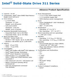 Intel 311 Series PDF