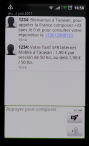 SFR message de bienvenue a taiwan