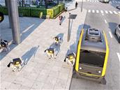 La livraison du futur par Continental : un véhicule autonome transportant des robots-chiens autonomes