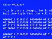 Apple a inséré un « BSOD » et un message « caché » dans le résumé de sa conférence