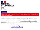 Attestation de déplacement : le gouvernement met à jour ses formulaires et le générateur