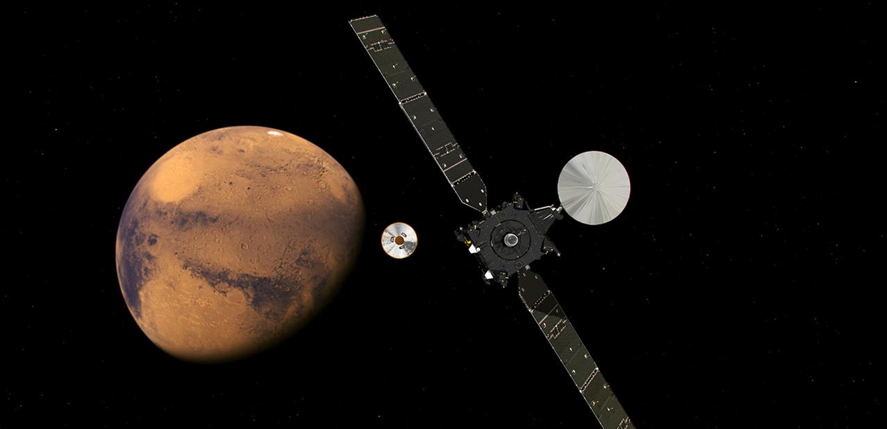 Les premiers résultats de TGO (ExoMars), en orbite autour de la planète Mars
