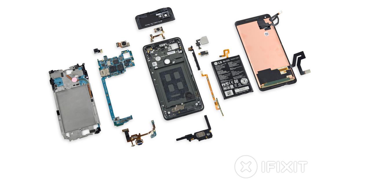 Au tour du Pixel 2 XL de se faire démonter par iFixit. Score final : 6 / 10