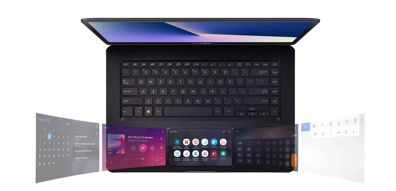 ASUS ZenBook Pro avec ScreenPad, Max-Q, Wi-Fi 802.11ax Mesh, VivoWatch BP et Project Precog