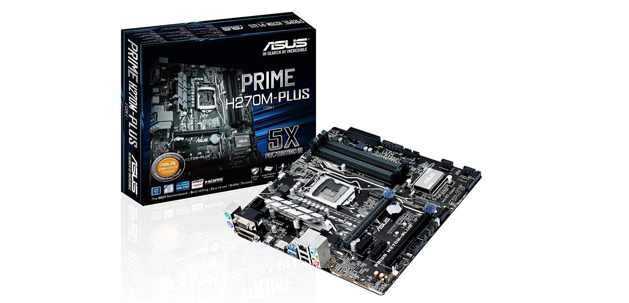 Carte mère ASUS Prime H270M-PLUS pour 66,43 euros #soldes