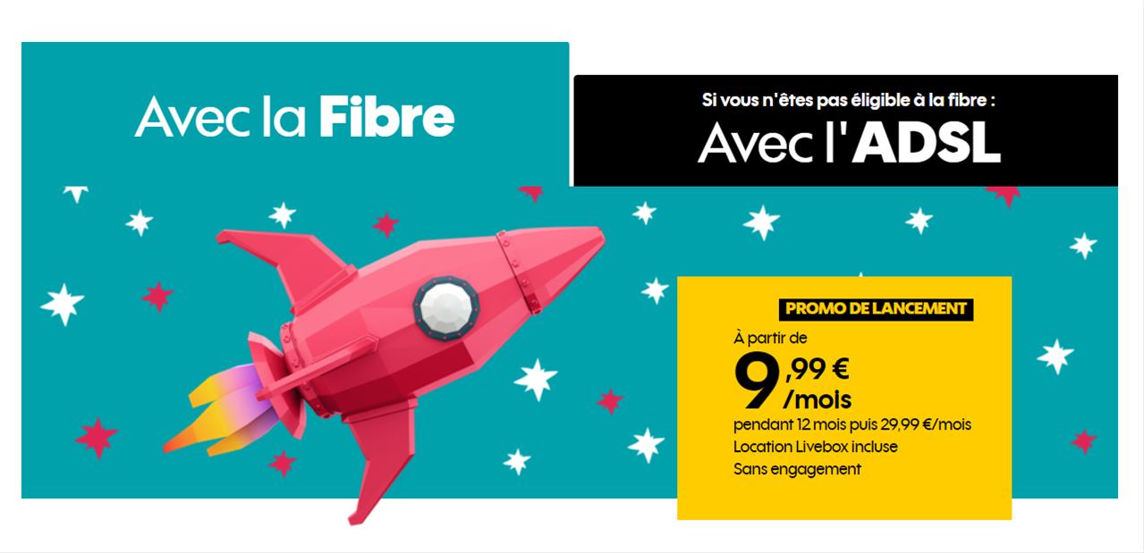 Sosh arrête le quad play et lance une offre fixe La Boîte (Livebox 4), dès 19,99 euros par mois