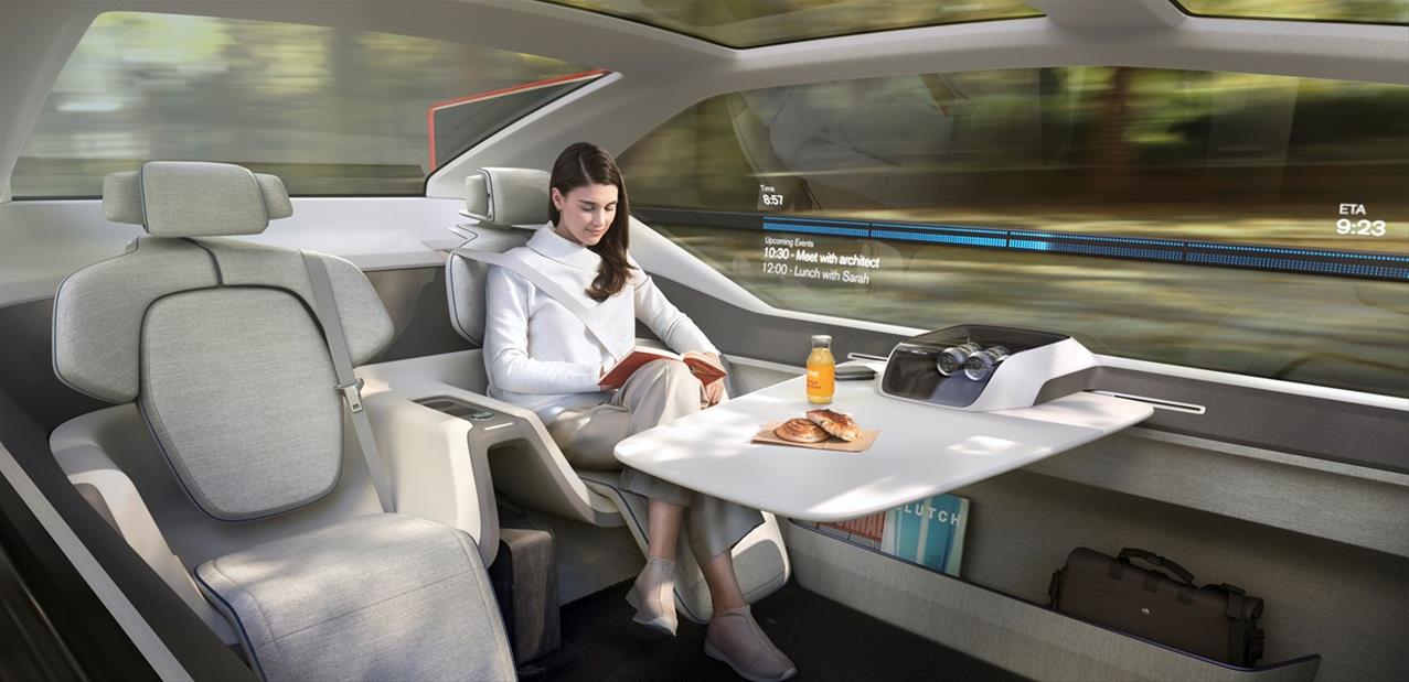 Bureau, salon ou chambre : Volvo présente son concept de voiture autonome 360c