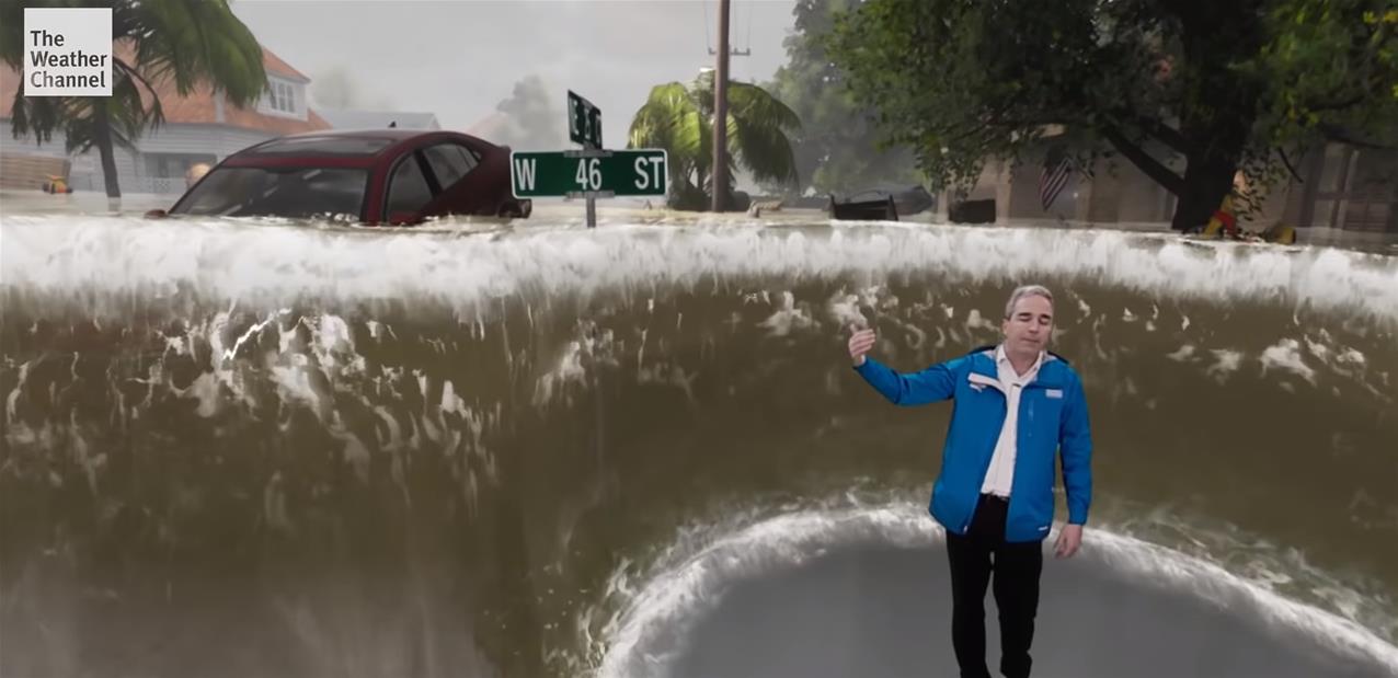 Ouragan Florence : quand Weather Channel utilise la technologie pour mieux se rendre compte des risques