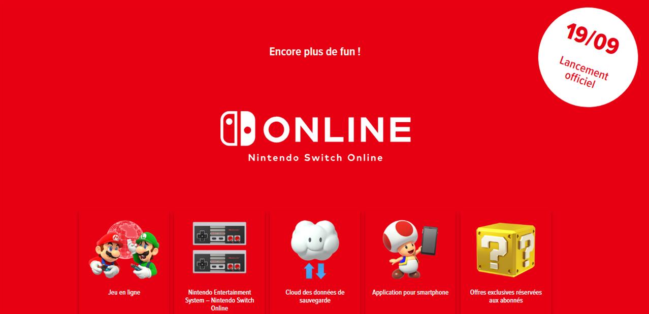 Nintendo lance Switch Online (sauvegardes cloud, jeux NES…) et le firmware 6.0