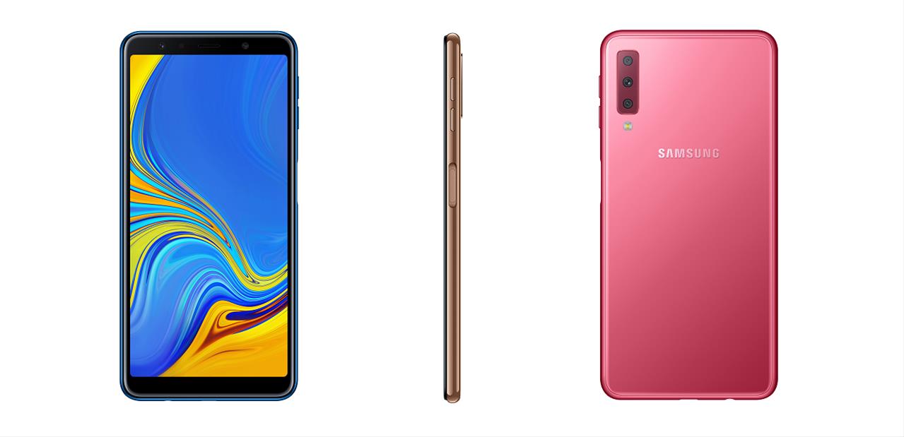 Samsung Galaxy A7 2018 : trois capteurs à l'arrière et écran de 6" pour 349 euros