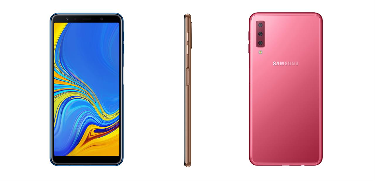 Samsung Galaxy A7 2018 : trois capteurs à l'arrière et écran de 6